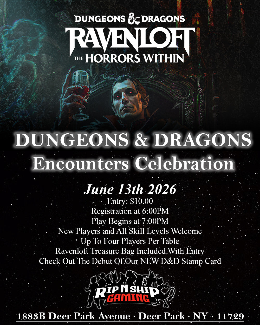 June 13th 2026 - Dungeons & Dragons Encounters Celebration