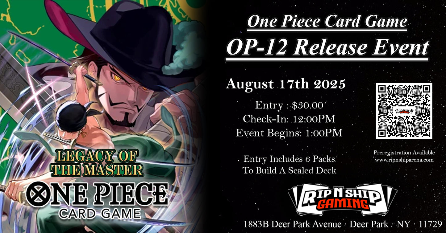 August 17th 2025 - One Piece Release Event - OP-12