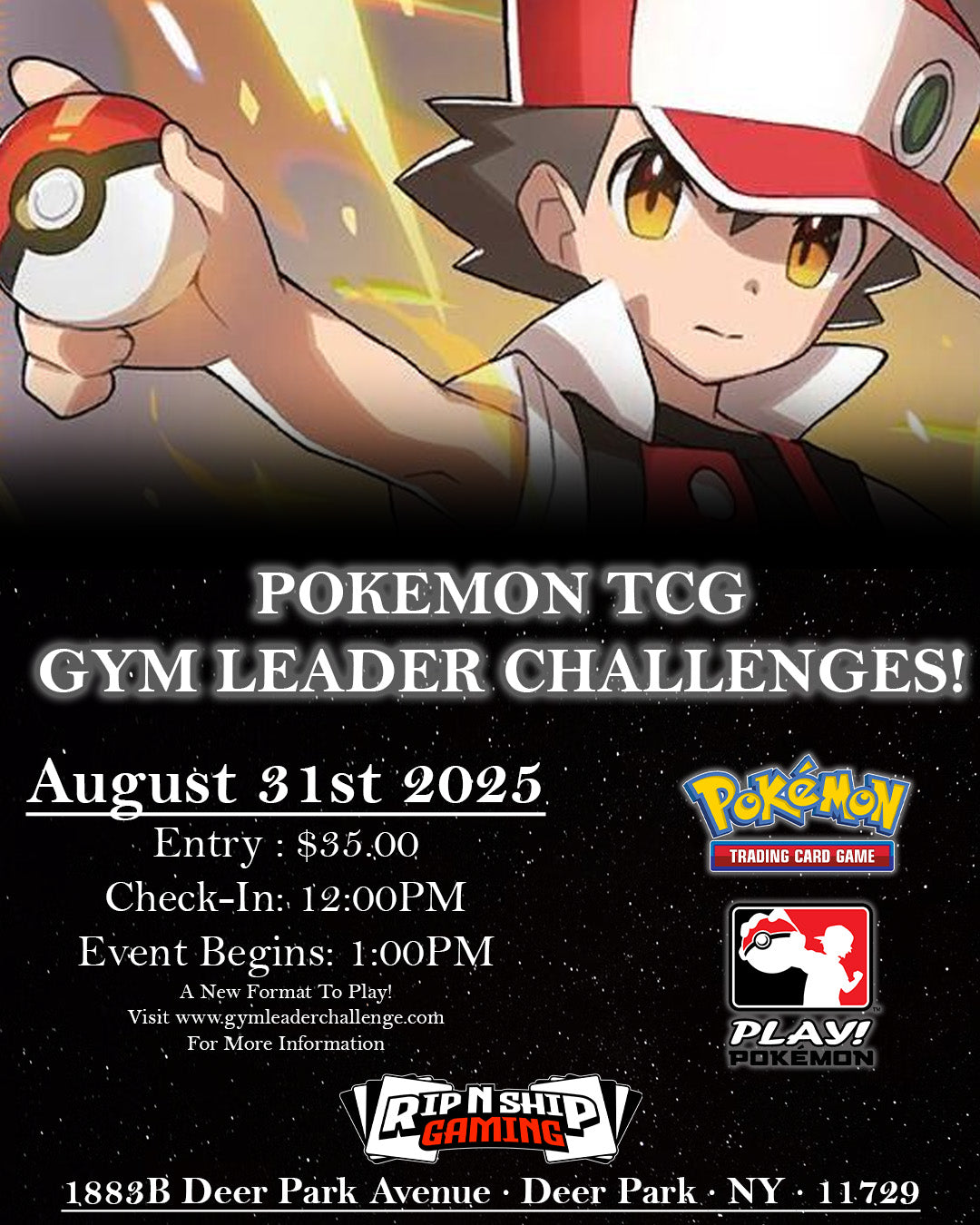 August 31st, 2025 - Pokemon TCG: Gym Leader Challenge