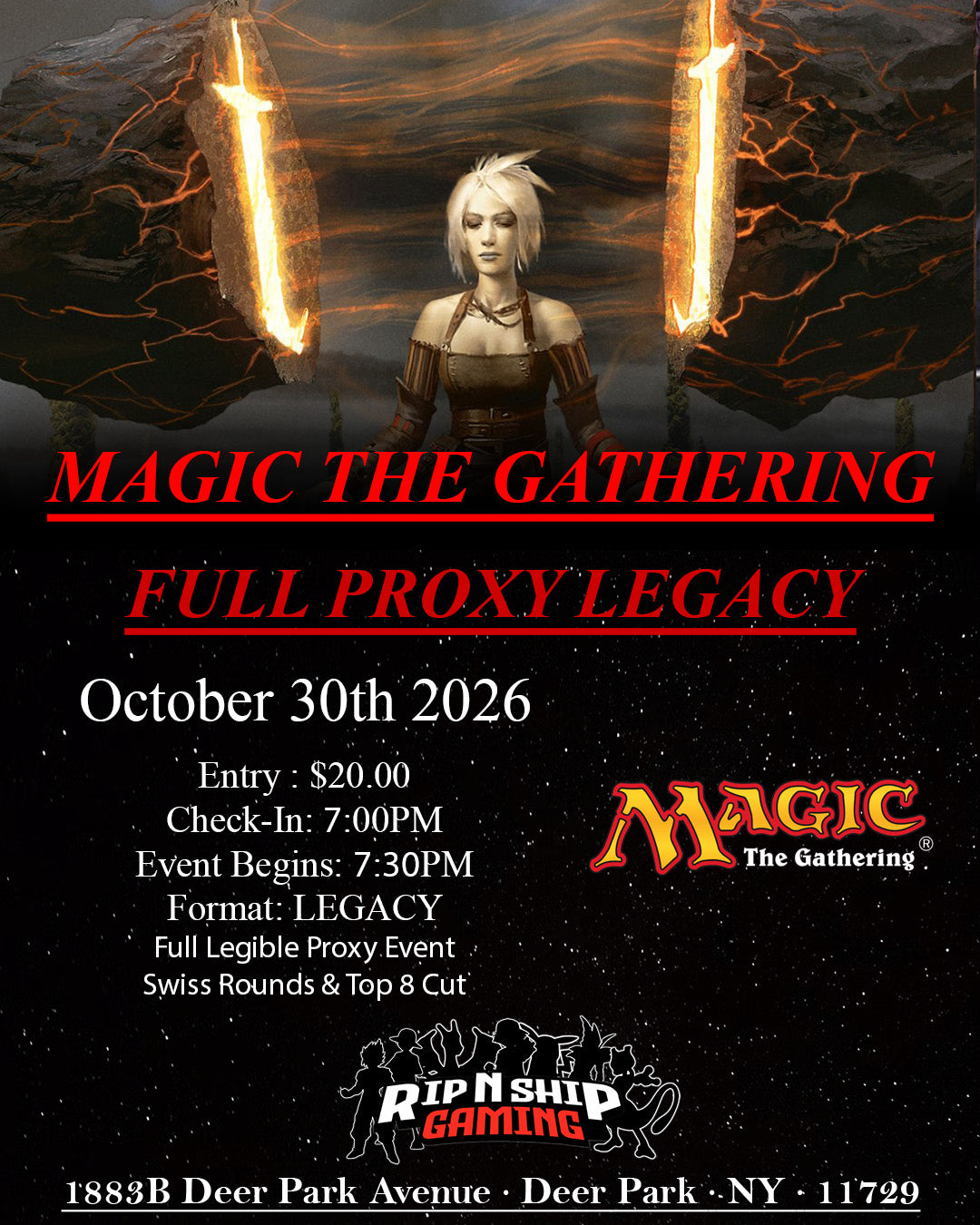 October 30th 2026 - Magic The Gathering - Monthly Legacy Tournament