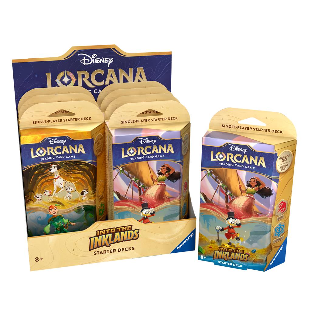 Disney Lorcana TCG: Into the Inklands Starter Deck Display