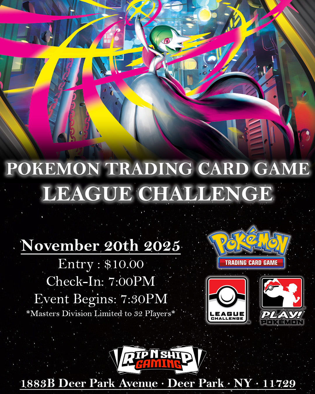 November 20th, 2025 - Pokemon TCG: League Challenge