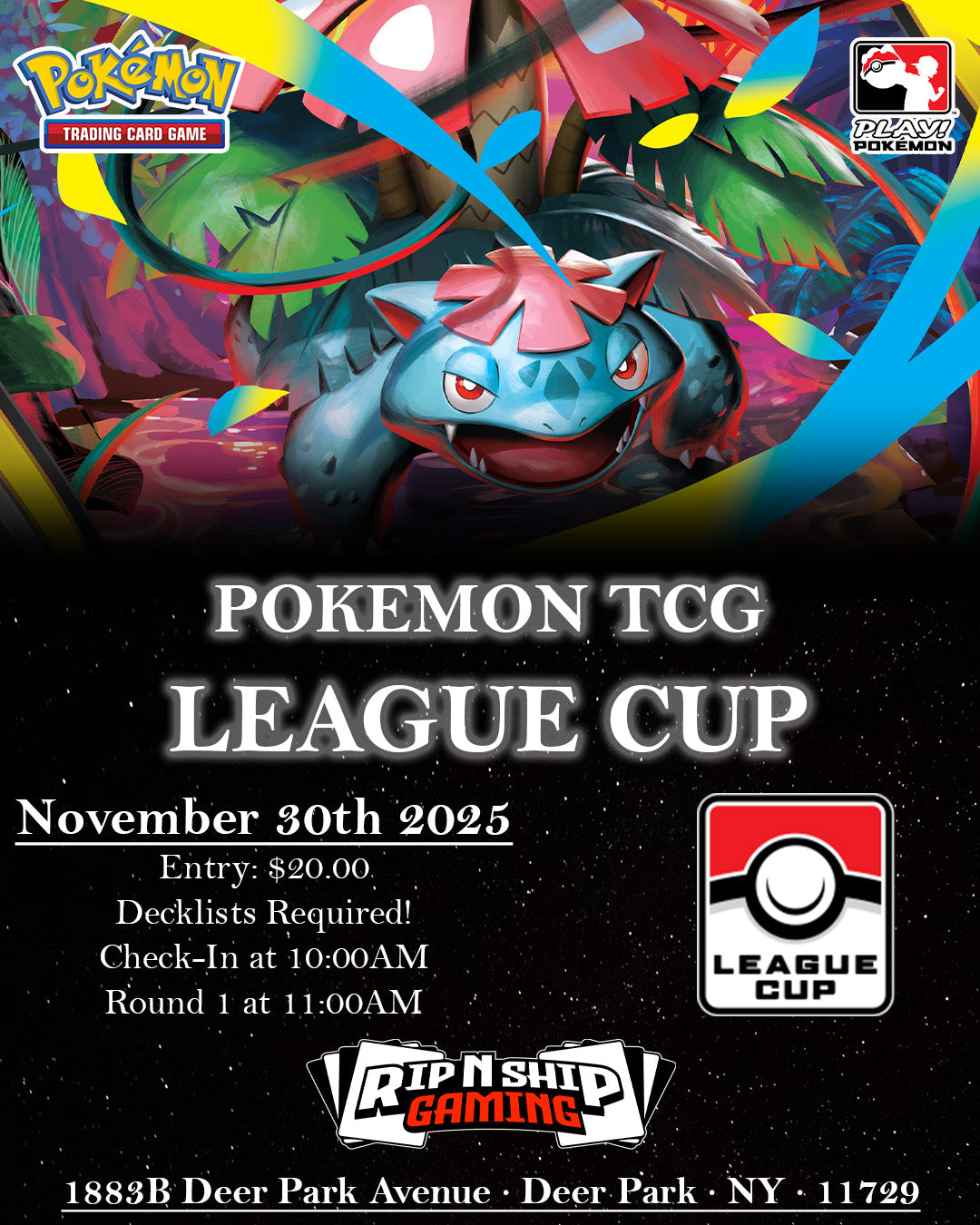 November 30th, 2025 - Pokemon TCG: League Cup