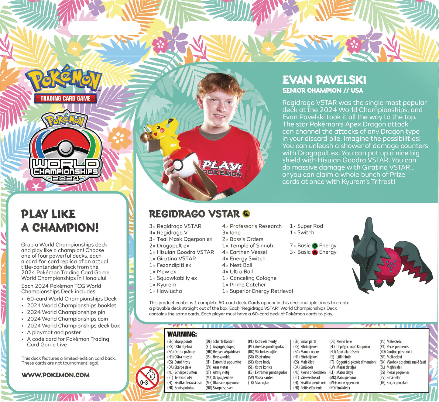 Pokemon TCG: 2024 World Championships Deck (Regidrago VStar - Evan Pavelski)