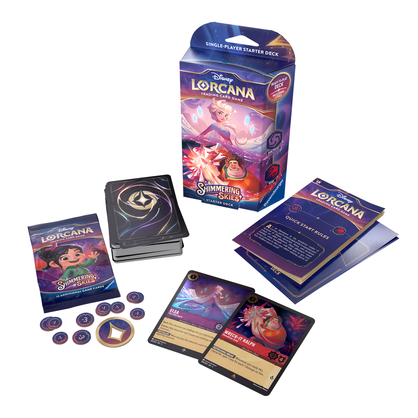 Disney Lorcana TCG: Shimmering Skies - Starter Deck Display