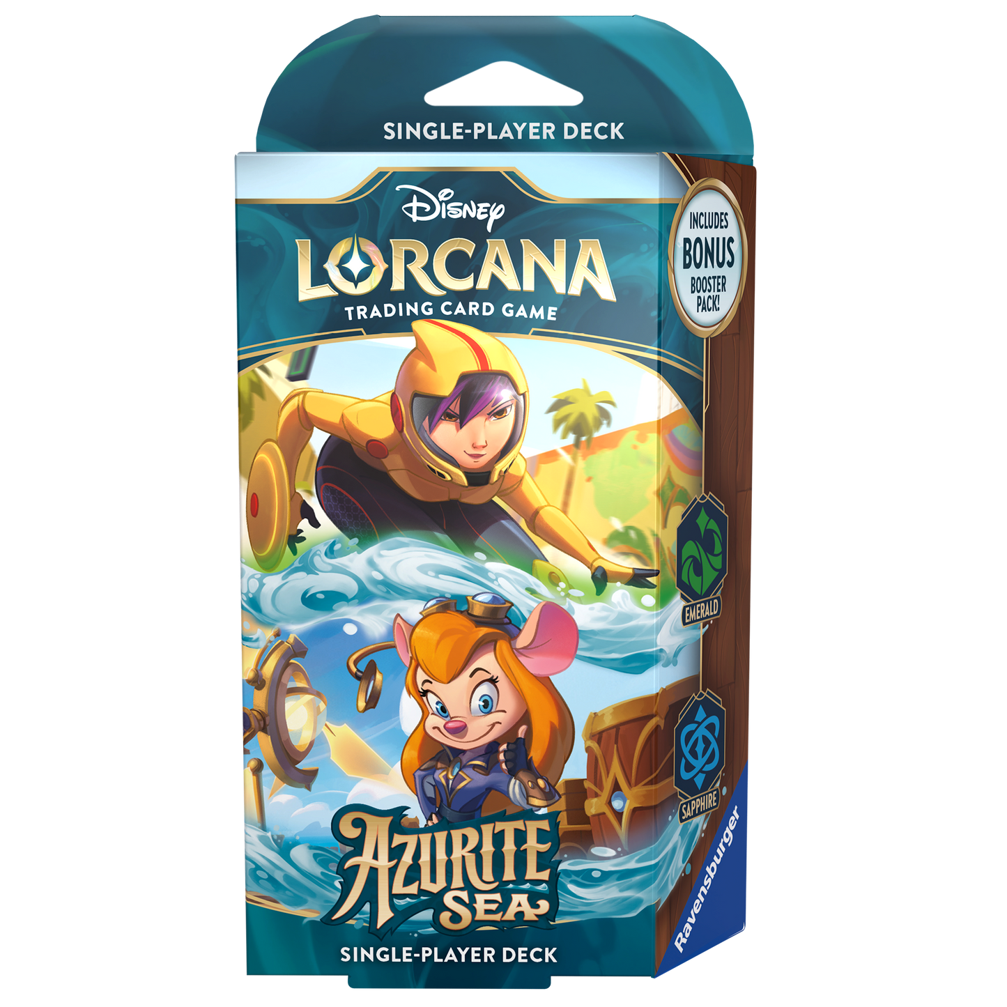 Disney Lorcana TCG: Azurite Sea Starter Deck Display