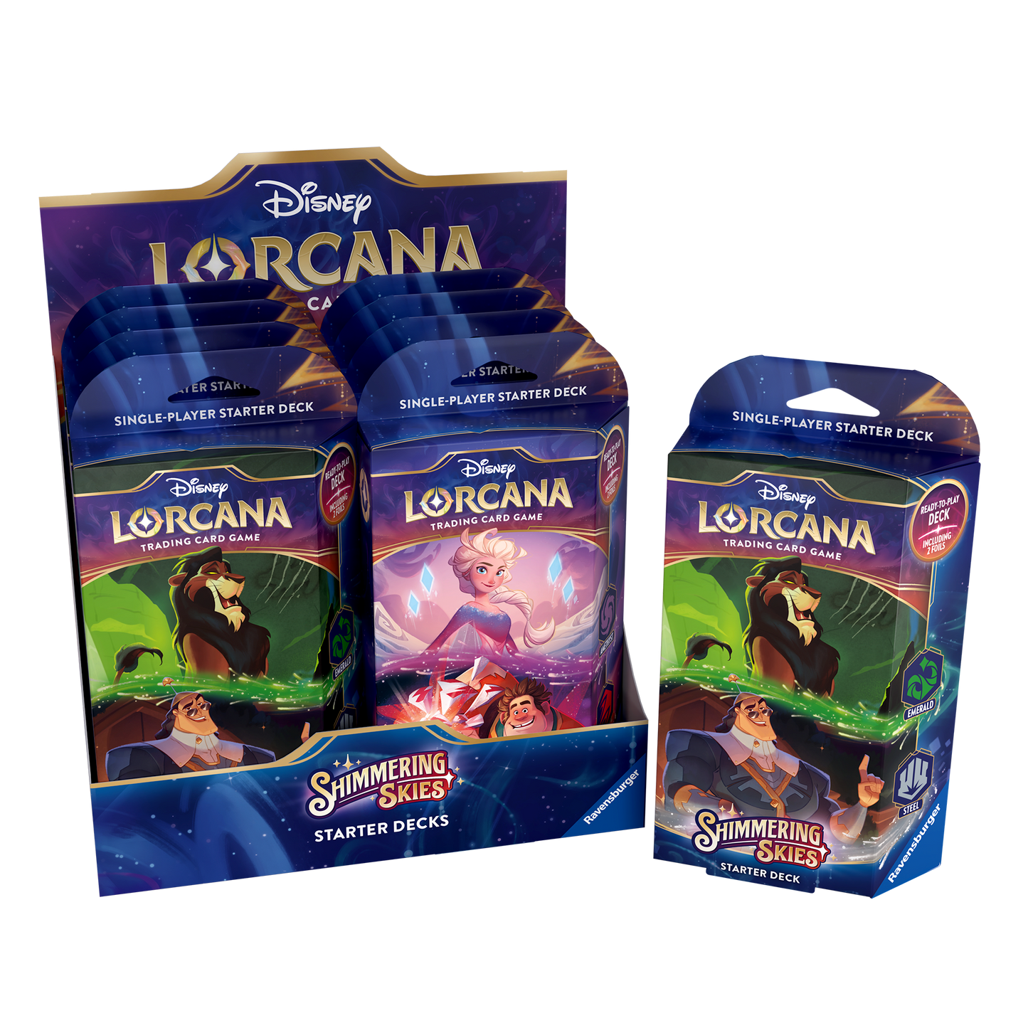 Disney Lorcana TCG: Shimmering Skies - Starter Deck Display