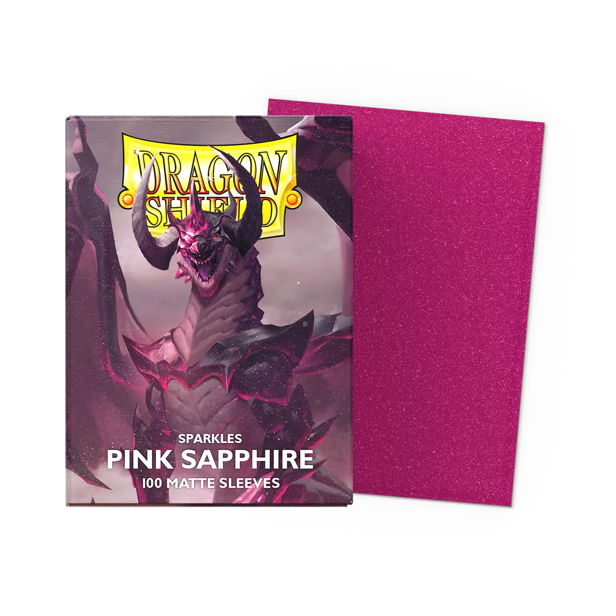 Dragon Shield: Standard 100ct Sleeves - Pink Sapphire (Matte)