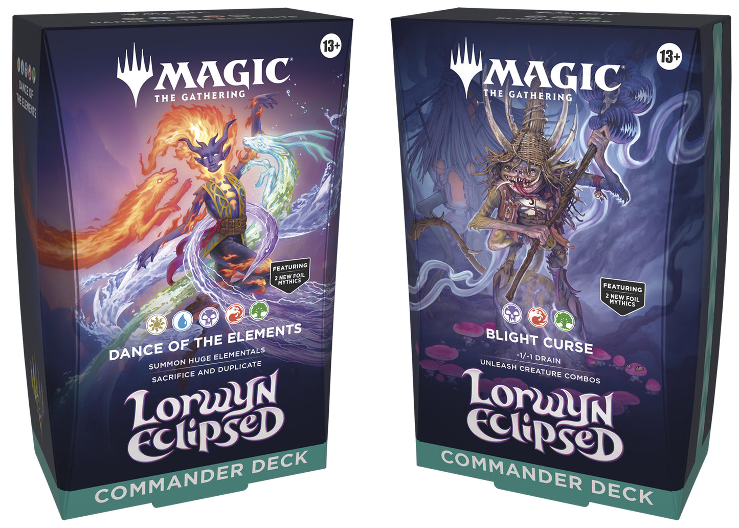 Magic The Gathering: Lorwyn Eclipsed - Commander Deck Set (2 Commander Decks) *Pre-Order*