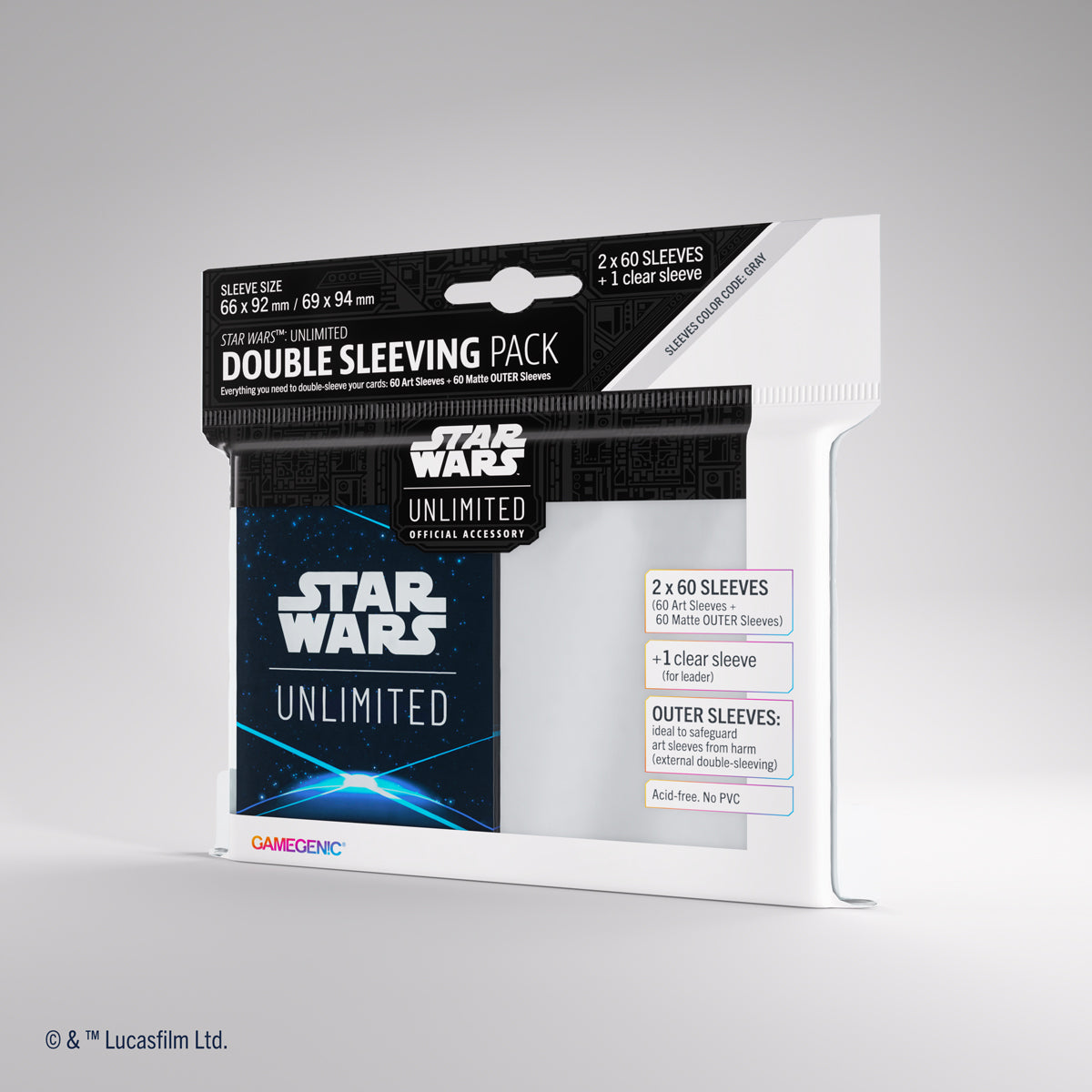 Gamegenic Star Wars: Unlimited Double Sleeving Pack (Card Back Blue)