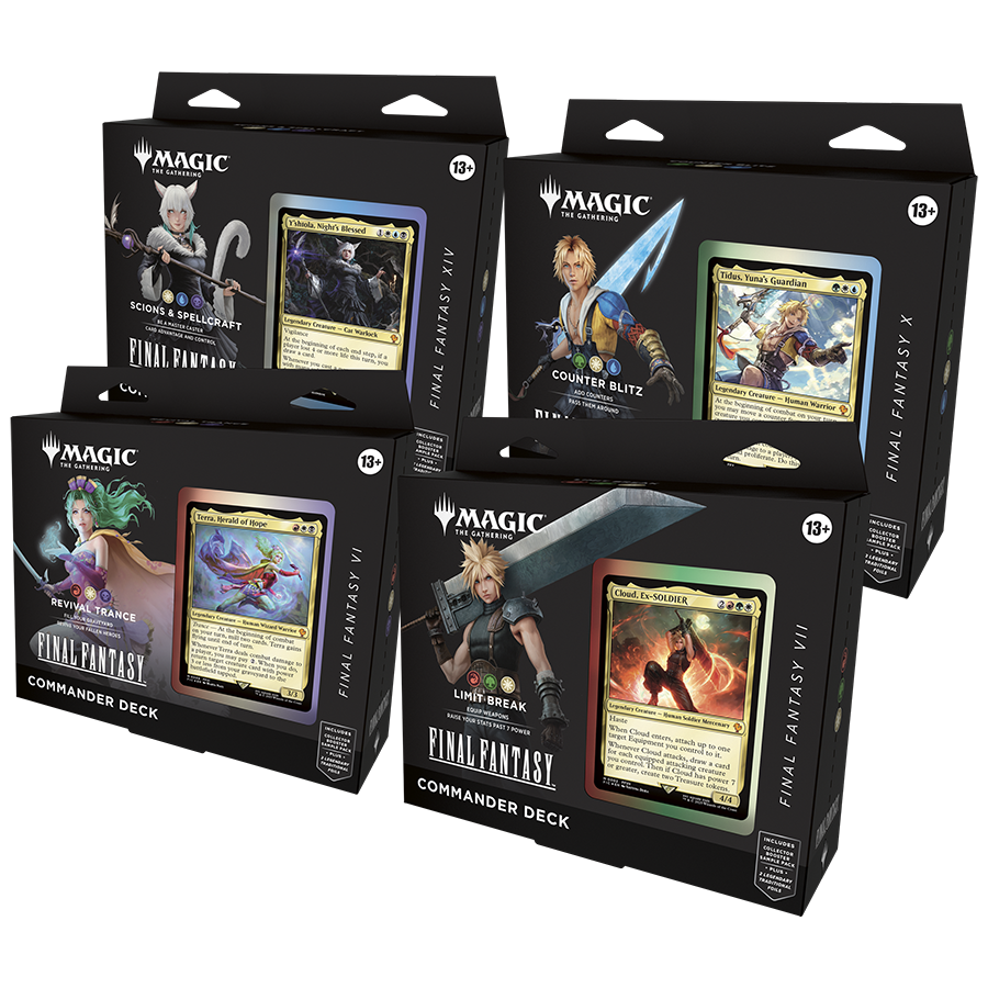 Magic The Gathering: FINAL FANTASY - Commander Deck Case (1 of each of 4 decks) Magic The Gathering: FINAL FANTASY - Commander Deck Case (1 of each of 4 decks)