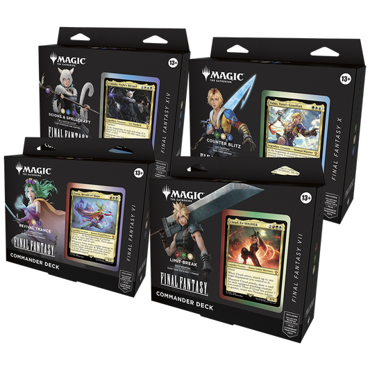 Magic The Gathering: FINAL FANTASY - Commander Deck Case (1 of each of 4 decks)