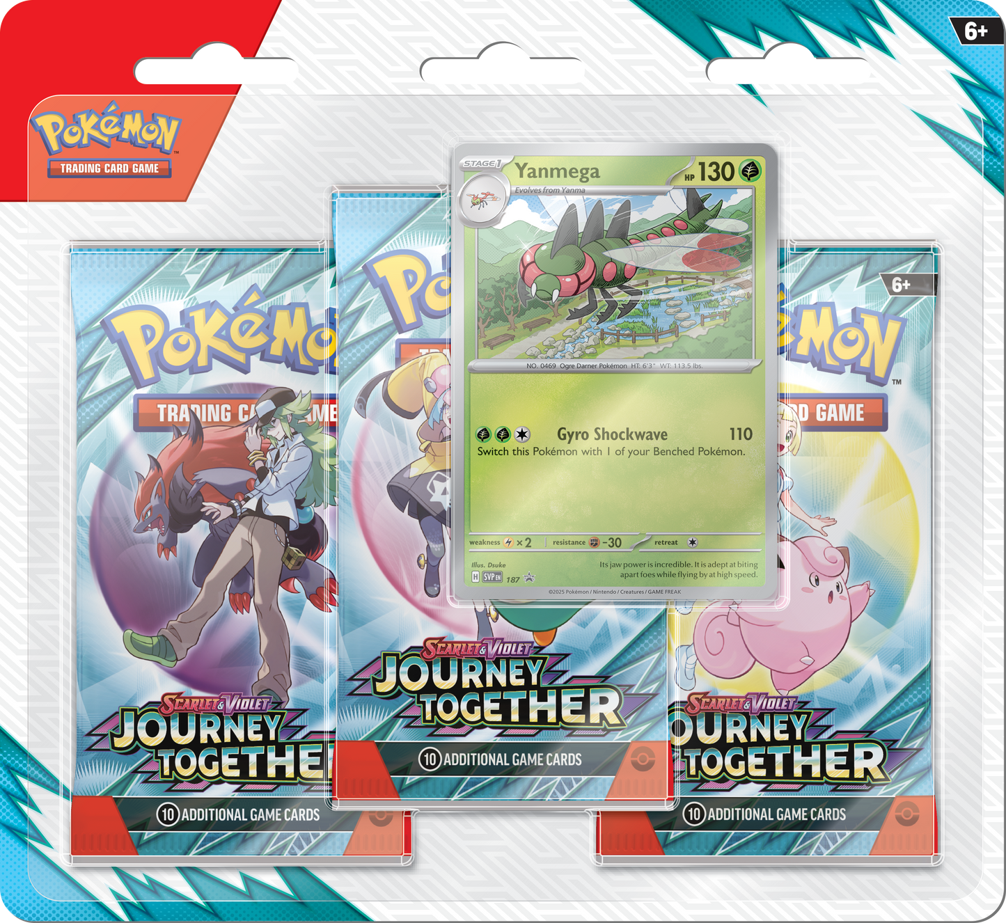 Pokemon TCG: Scarlet & Violet - Journey Together - 3-Pack Blister - Yanmega
