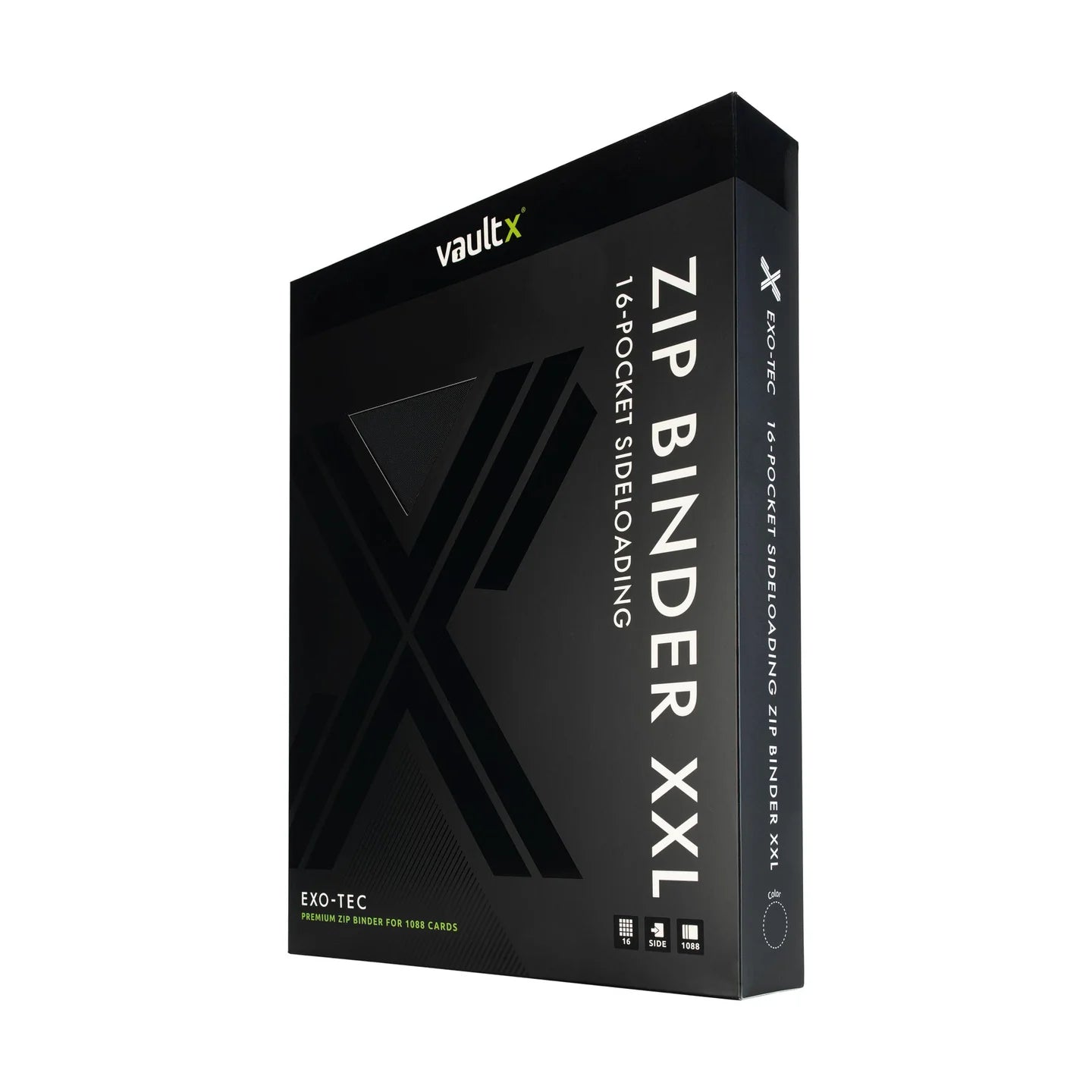 Vault X Exo-Tec 16-Pocket Zip Binder XXL (Black)