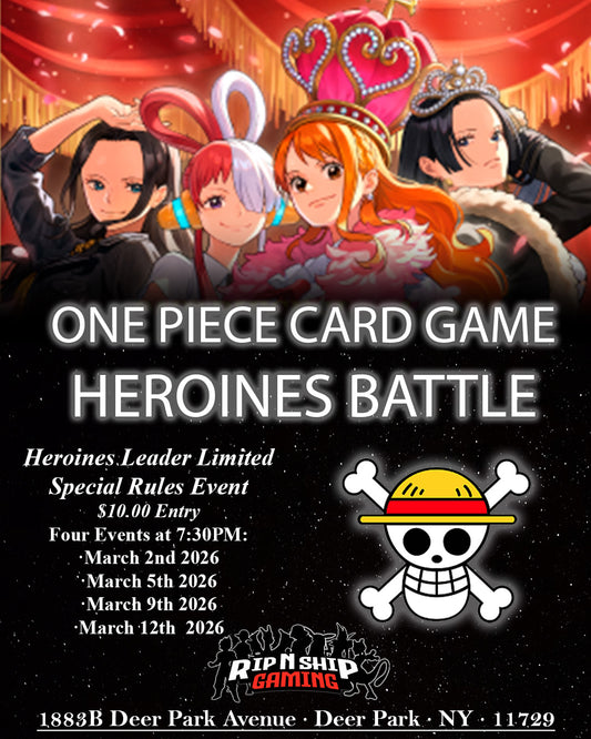 March 12th 2026 - One Piece Card Game - Heroines Battle (Heroines Leader Limited)