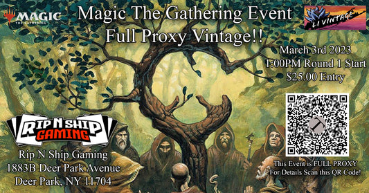 March 3rd 2024 - Magic The Gathering: Quarterly Vintage Tournament Entry