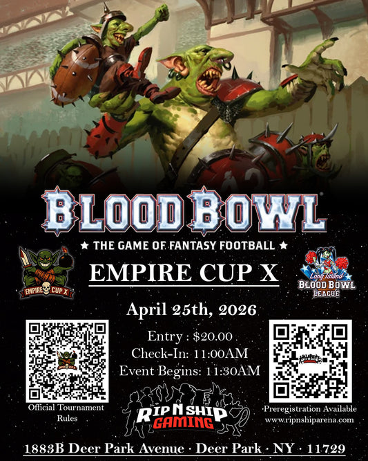 April 25th 2026 - Blood Bowl Empire Cup X
