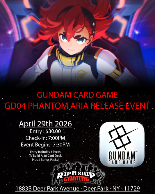 April 29th 2026 - Gundam Card Game Booster Pack Launch Event - [GD04] Phantom Aria