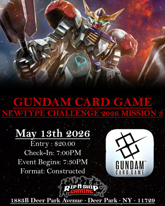 May 13th 2026 - Gundam Card Game - Newtype Challenge 2026 Mission 3