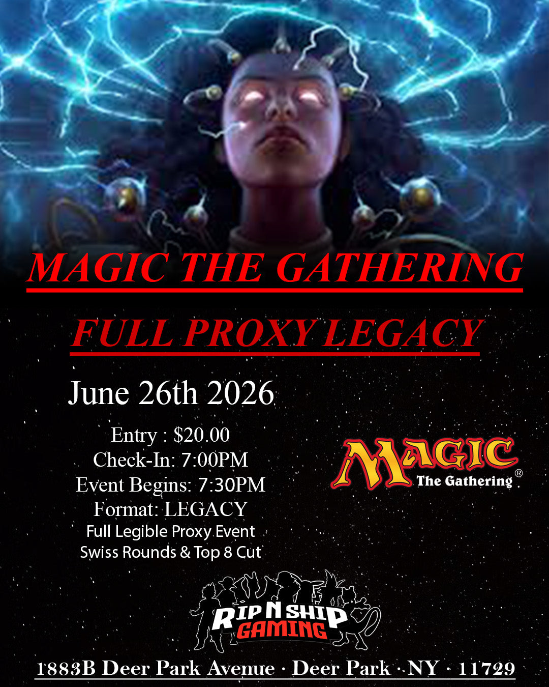 June 26th 2026 - Magic The Gathering - Monthly Legacy Tournament