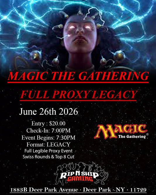 June 26th 2026 - Magic The Gathering - Monthly Legacy Tournament