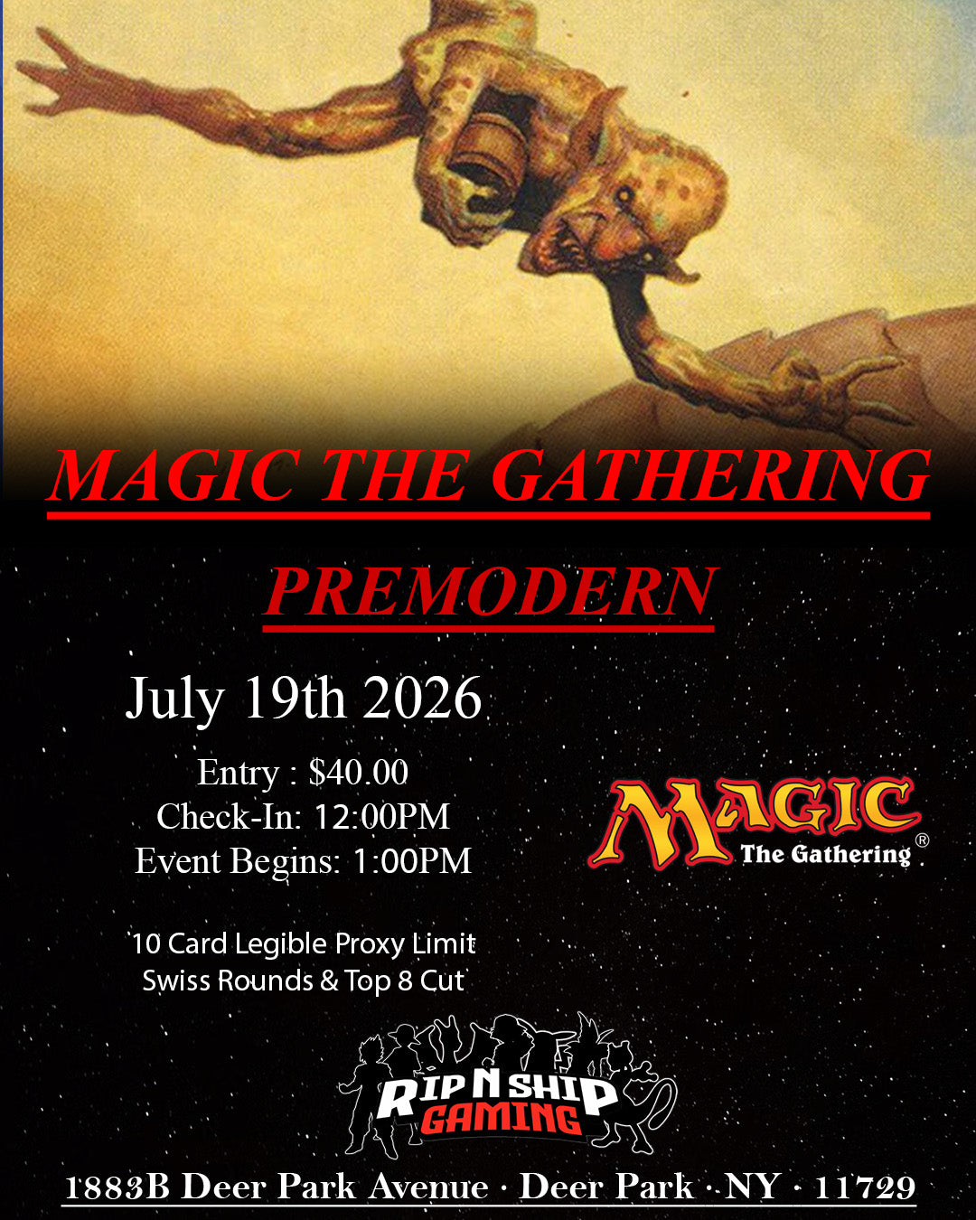 July 19th 2026 - Magic The Gathering - PREMODERN