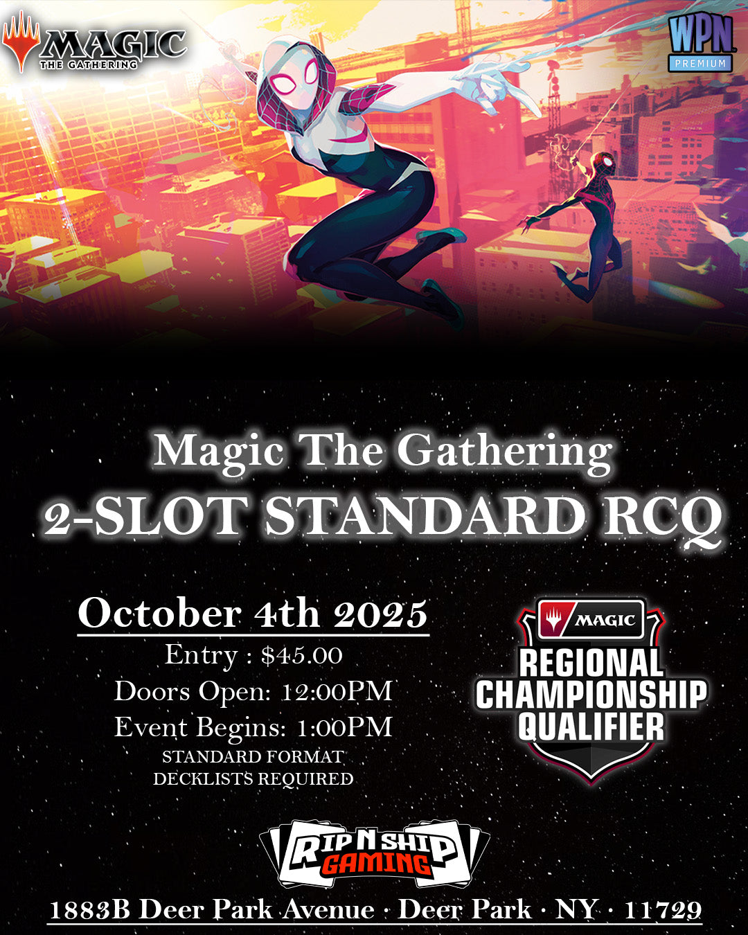 October 4th 2025 - Magic The Gathering US RCQ | 2025-26 Round 1 2-Slot Standard Tournament
