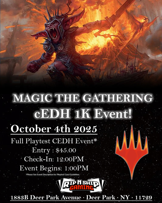 October 4th 2025 - Magic The Gathering - CEDH Monthly