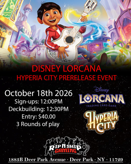 October 18th 2026 - Disney Lorcana Hyperia City PreRelease