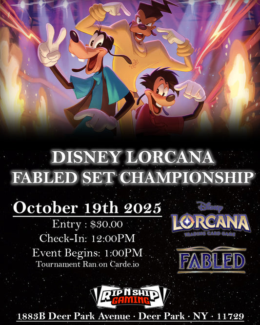 October 19th 2025 - Lorcana -  Fabled Set Championship