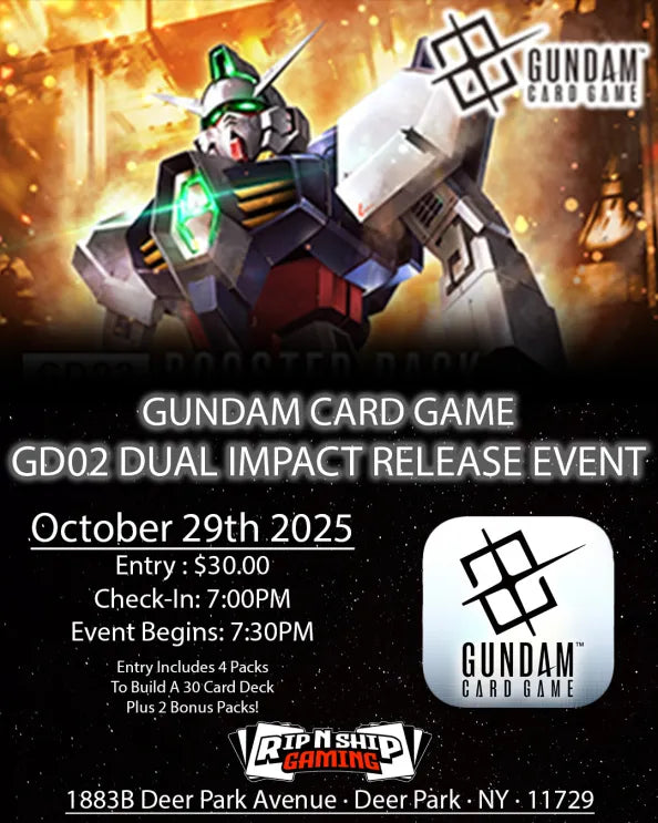 October 29th 2025 - Gundam Card Game Booster Pack Launch Event - [GD02] Dual Impact