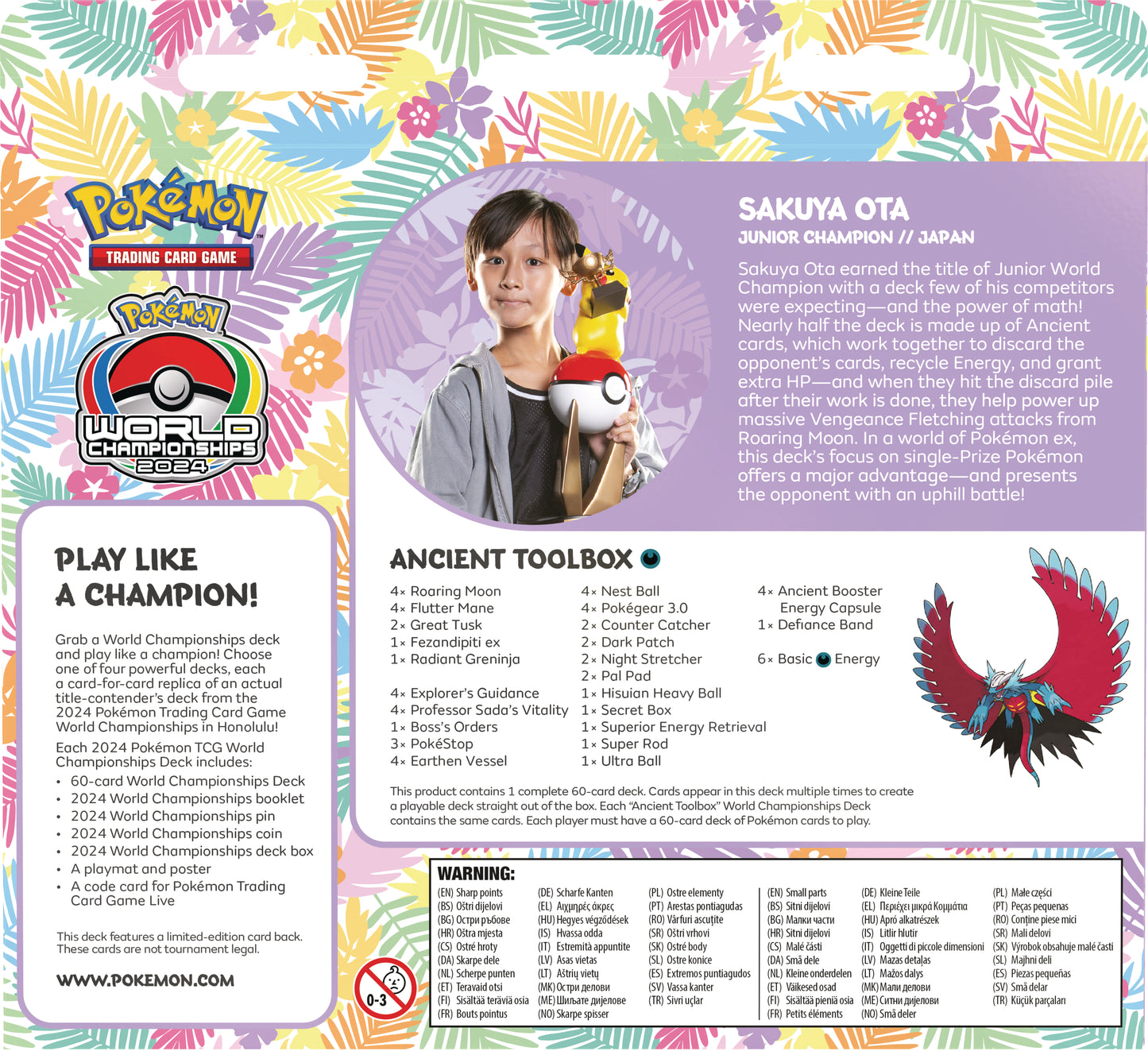 Pokemon TCG: 2024 World Championships Deck (Ancient Toolbox - Sakuya Ota)