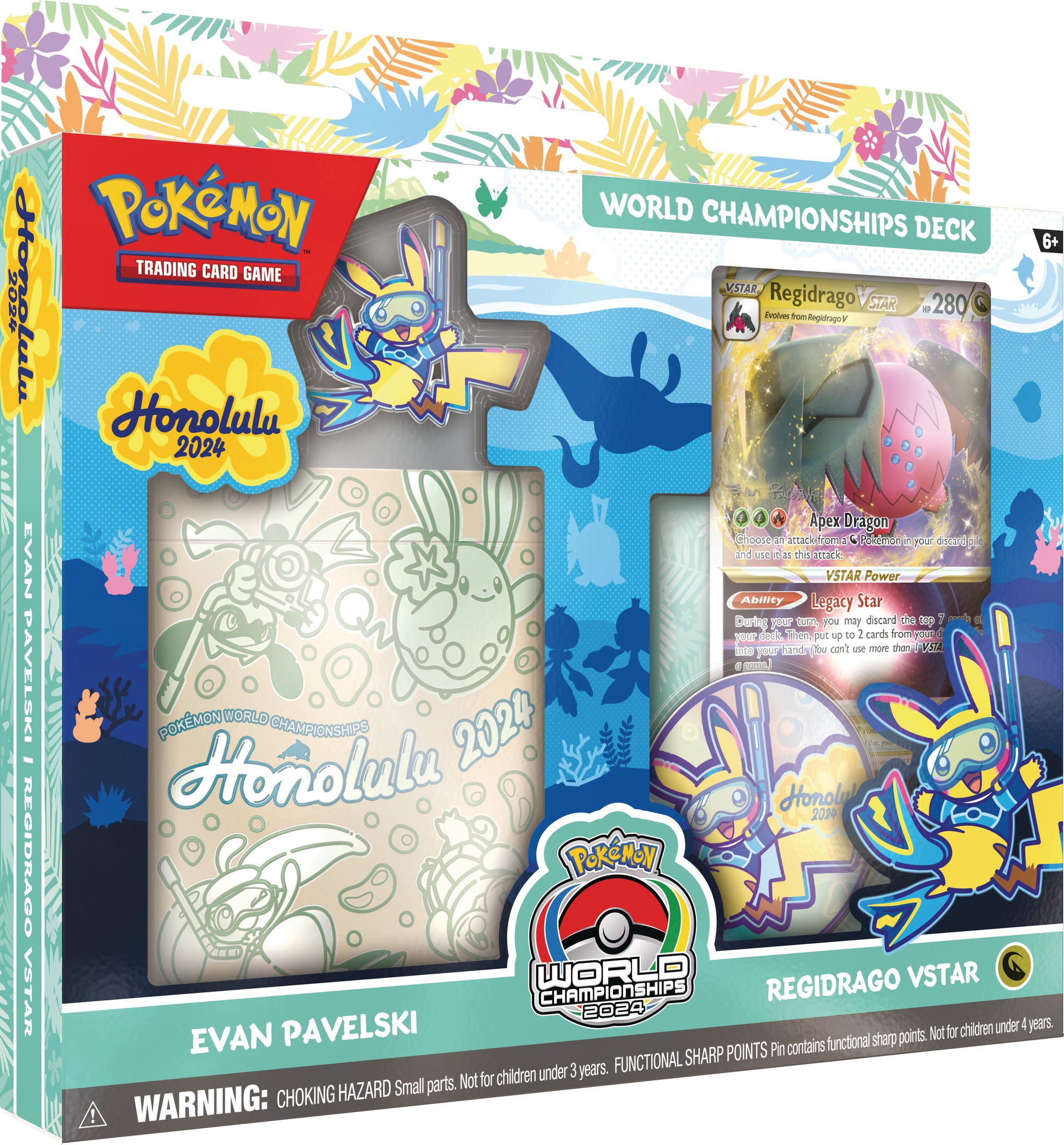 Pokemon TCG: 2024 World Championships Deck (Regidrago VSTAR - Evan Pav Rip n Ship Arena Pokemon TCG: 2024 World Championships Deck (Regidrago VSTAR - Evan Pav Rip n Ship Arena