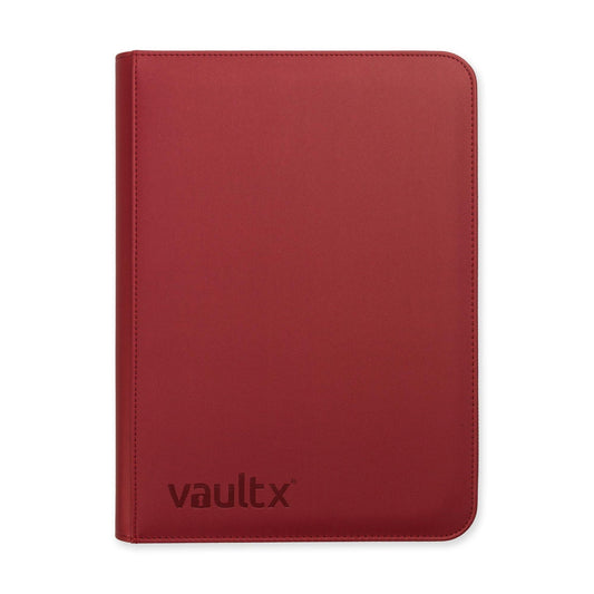 Vault X Exo-Tec 9-Pocket Zip Binder (Metallic Red)