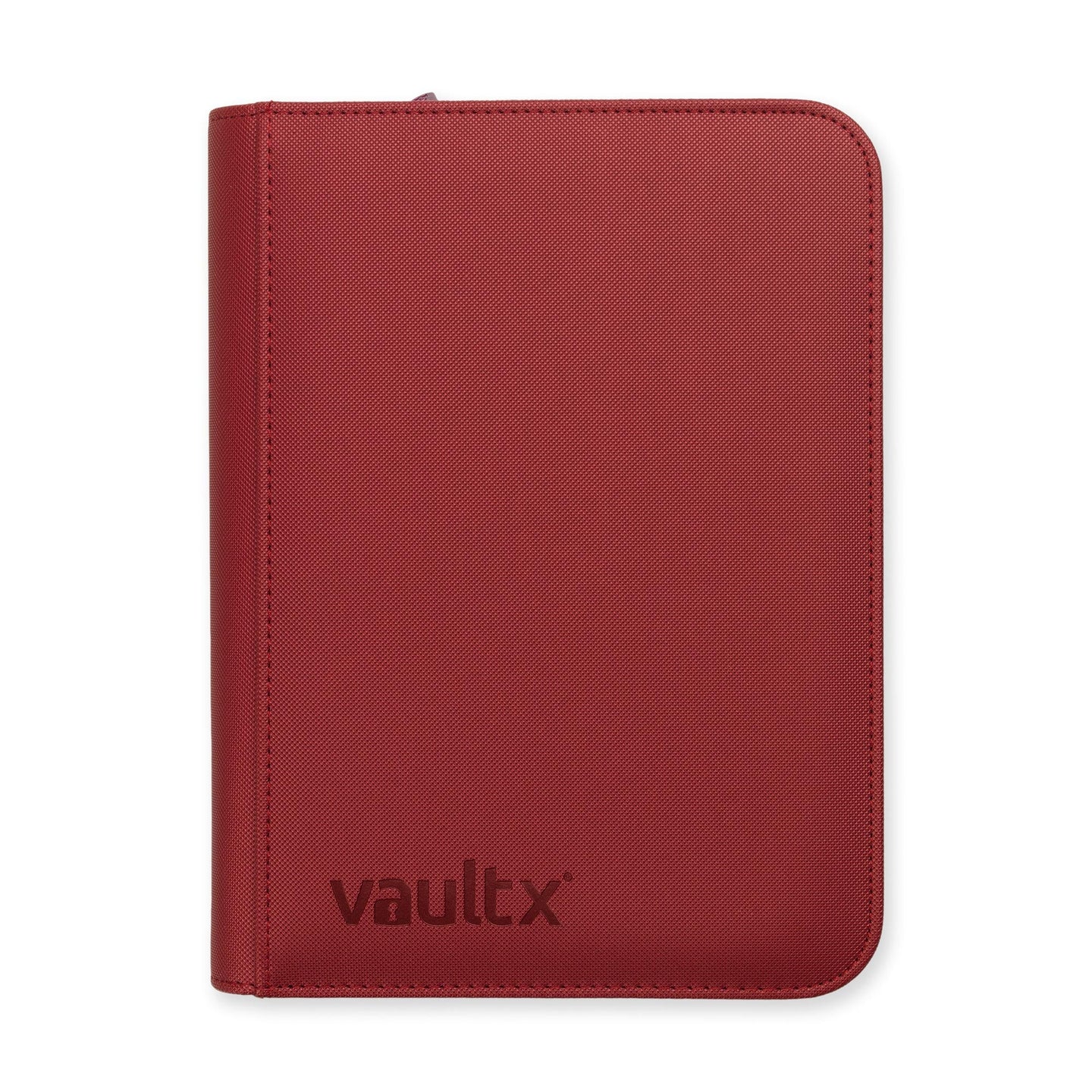 Vault X Exo-Tec 4-Pocket Zip Binder (Metallic Red)