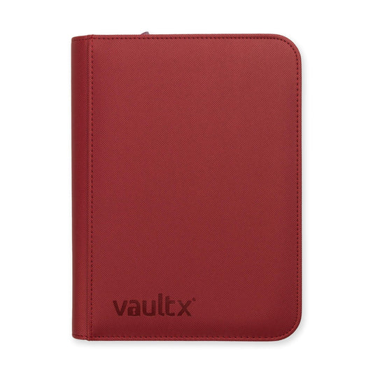 Vault X Exo-Tec 4-Pocket Zip Binder (Metallic Red)