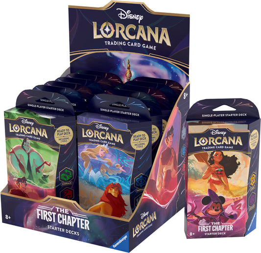Disney Lorcana TCG: The First Chapter - Starter Deck Display