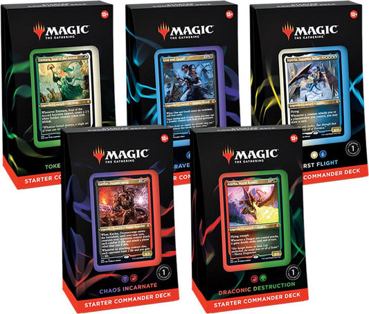 Magic The Gathering: Starter Commander Deck – Set of 5