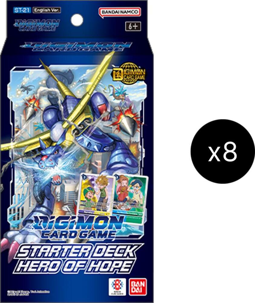 Digimon TCG: Starter Deck Display - Hero of Hope [ST-21]
