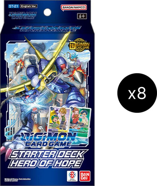 Digimon TCG: Starter Deck Display - Hero of Hope [ST-21]