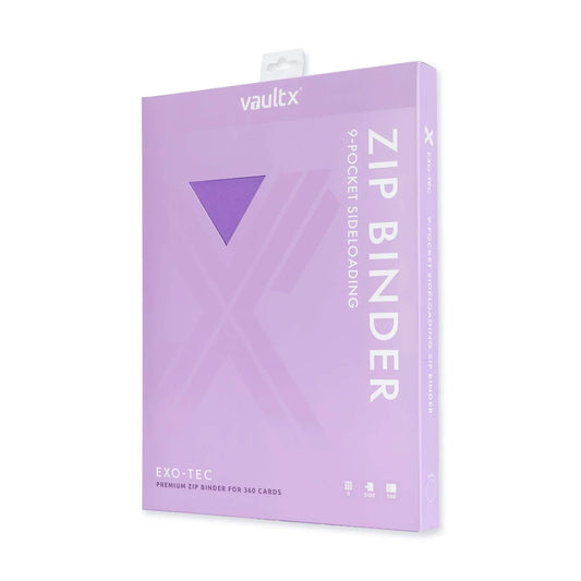 Vault X Exo-Tec 9-Pocket Zip Binder (Just Purple)