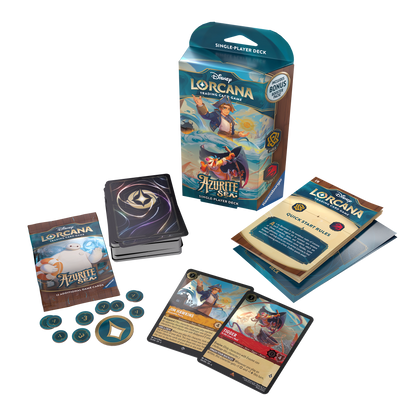 Disney Lorcana TCG: Azurite Sea Starter Deck Display