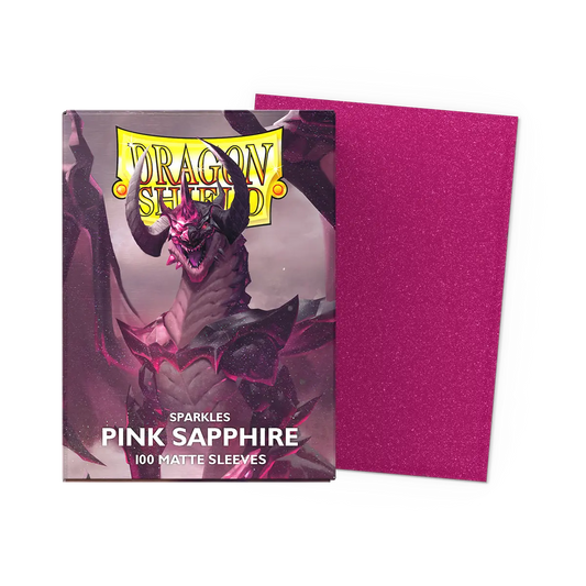 Dragon Shield: Standard 100ct Sleeves - Pink Sapphire (Matte)