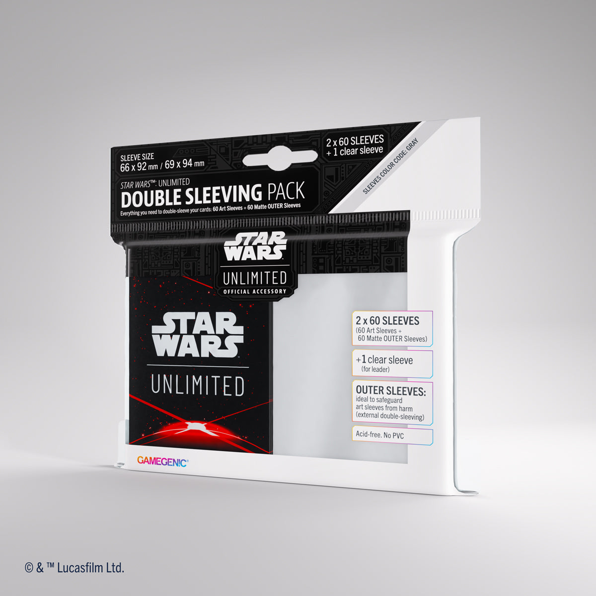 Gamegenic Star Wars: Unlimited Double Sleeving Pack (Card Back Red)