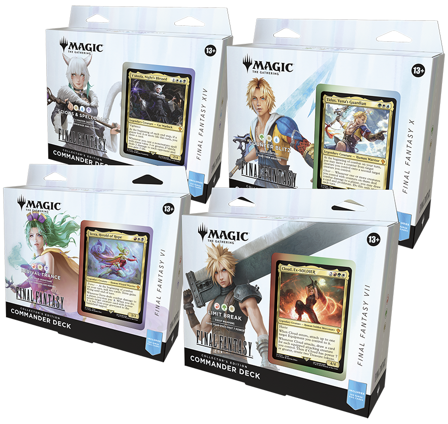 Magic The Gathering: FINAL FANTASY - Commander Deck: Collector's Edition Case (1 of each of 4 decks) *Pre-Order*