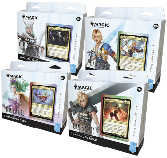 Magic The Gathering: FINAL FANTASY - Commander Deck: Collector's Edition Case (1 of each of 4 decks) *Pre-Order*