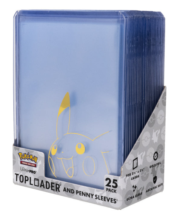 Ultra PRO: Pikachu Toploader & Penny Sleeves Combo (25 ct)