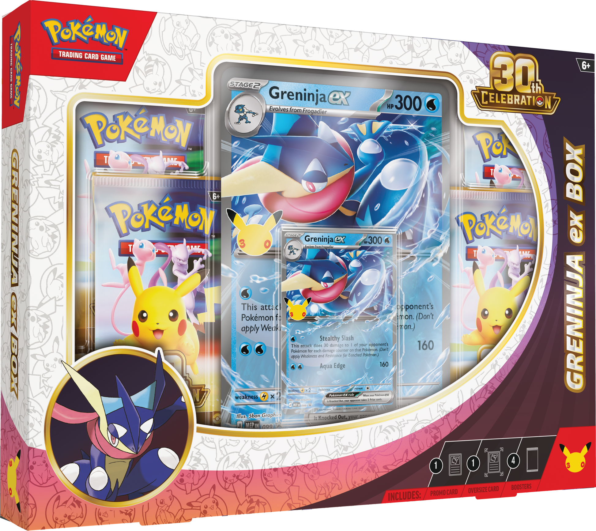 ポケモンセット Pokémon TCG: 30th Celebration Pokémon ex Box (Greninja ex) *Pre