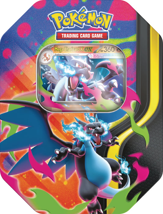 Pokémon TCG: Mega Charizard Tin (Mega Charizard X) *Pre-Order*