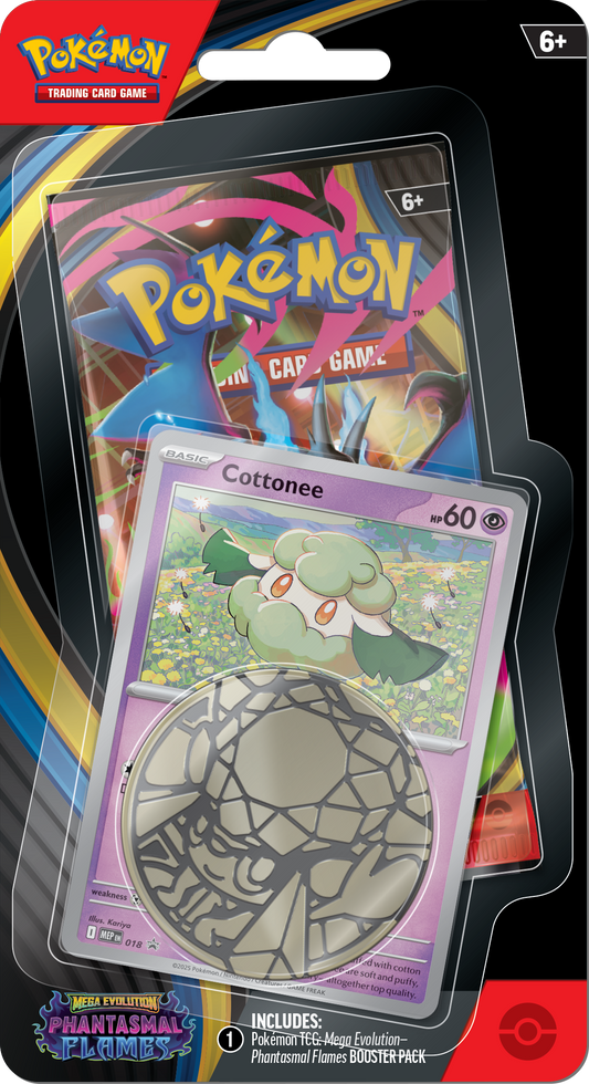 Pokémon TCG: Mega Evolution—  Phantasmal Flames  - Checklane Blister (Cottonee)